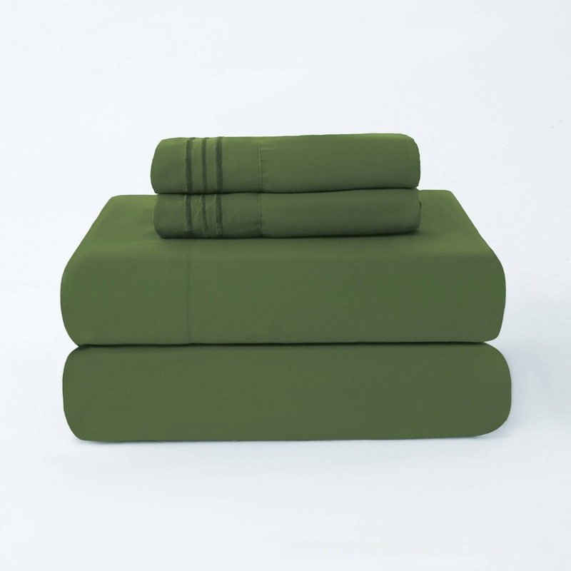 3/4PCs Polyester Bedding Set – Wrinkle-Resistant, Hypoallergenic, Soft & Breathable (Twin/Full/Queen/King, Multiple Colors & Patterns)_voghion.com