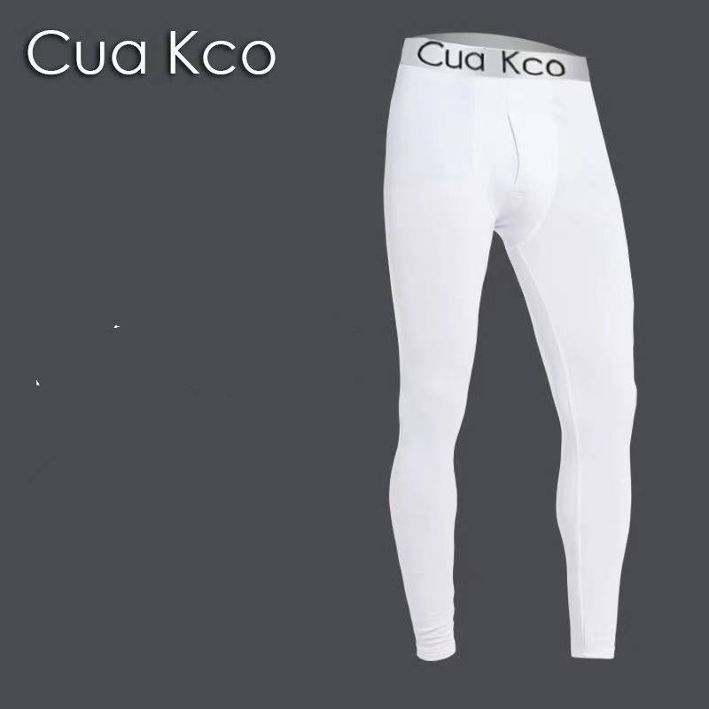 Men's Thermal Underwear Set – Fleece & Non-Fleece Winter Base Layer Pants (Black/White/Gray, Slim Fit, 2-Pack Options, Lightweight & Breathable)_voghion.com