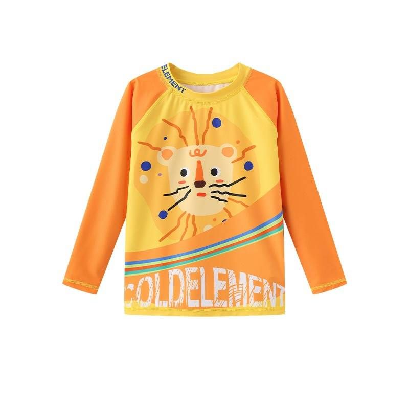 Costume da bagno con protezione solare e stampa leone per bambini - Pantaloncini da spiaggia ad asciugatura rapida UPF 50+ per ragazzi e ragazze Tendenze moda_voghion.com