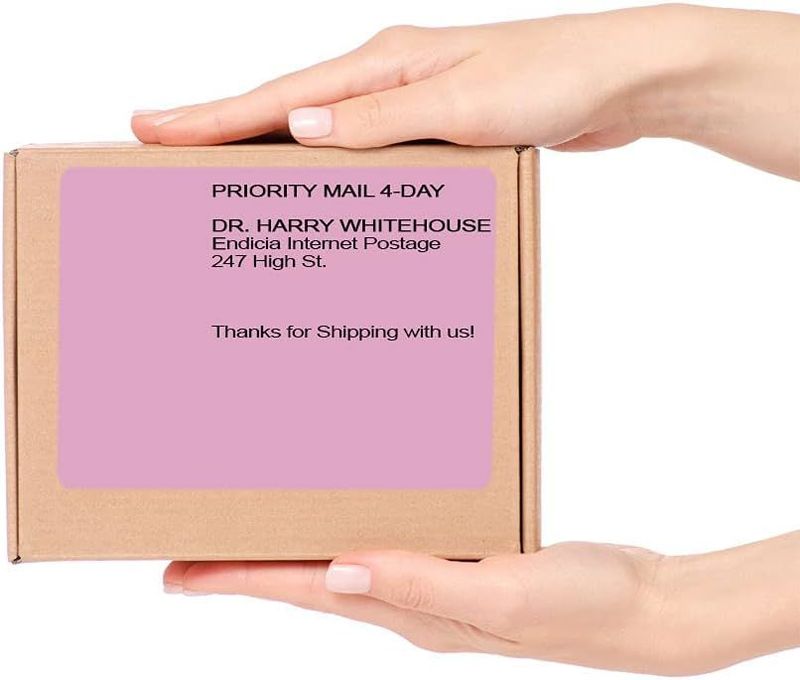 4000 Pack of Purple Thermal Transfer Labels 4" x 6" with 3" Core. Perforated Thermal Shipping Label. Self-Adhesive Rolls. Mailing Postage Printing Rol_voghion.com