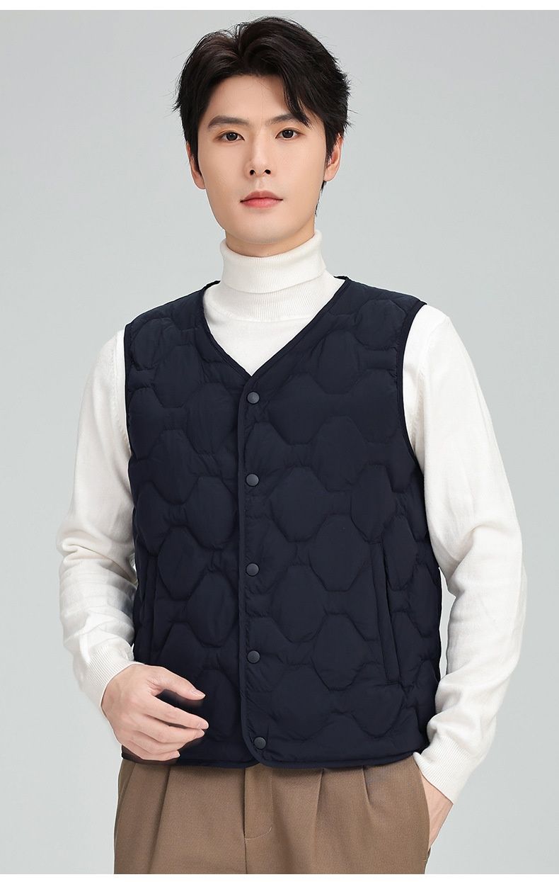 Pulse 2025 Automne Hiver Nouvelle collection de sous-vêtements pour hommes - Gilet léger en duvet de canard, chaud et polyvalent, en vente en gros_voghion.com