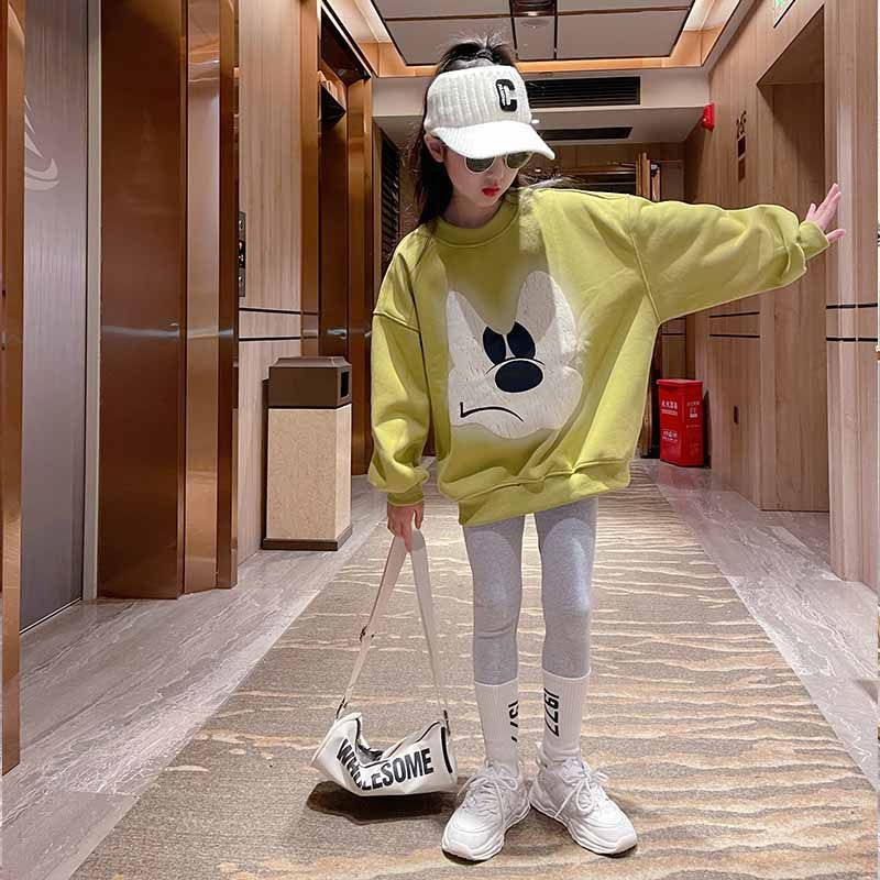 Mädchen-Kapuzenpullover für den Herbst 2024, neuer Stil im Western-Stil, langärmelige Kinderkleidung, Frühlingsoutfit für kleine Mädchen_voghion.com