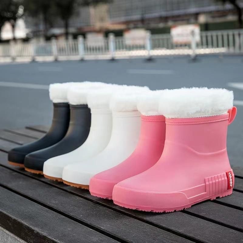 Stivali da pioggia da donna, slip-on, stivali da acqua di alta qualità, scarpe impermeabili, stivali da pioggia in gomma da donna, galosce da giardino, stivali antiscivolo2024_voghion.com