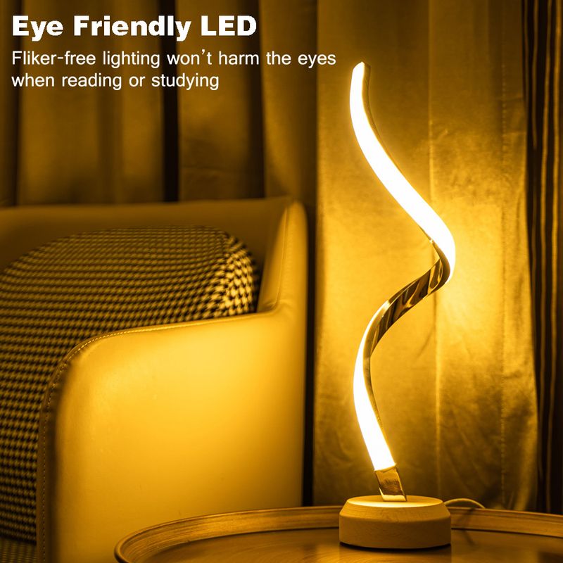 Lampada da scrivania a LED intelligente in legno massello con regalo USB unico in stile europeo, lampada da comodino, sala per matrimoni_voghion.com
