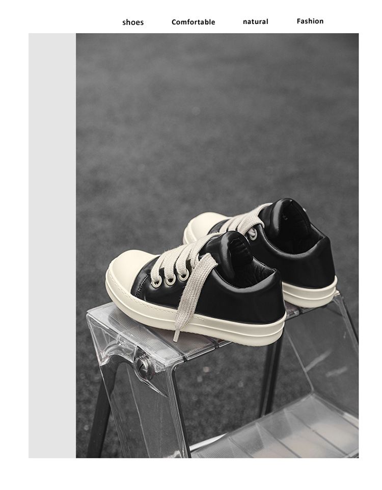 High Street Trendy Brand Fat Ding Low Top Board Bottom Thick Lace Versatile Casual Bread Shoes 6261-J_voghion.com