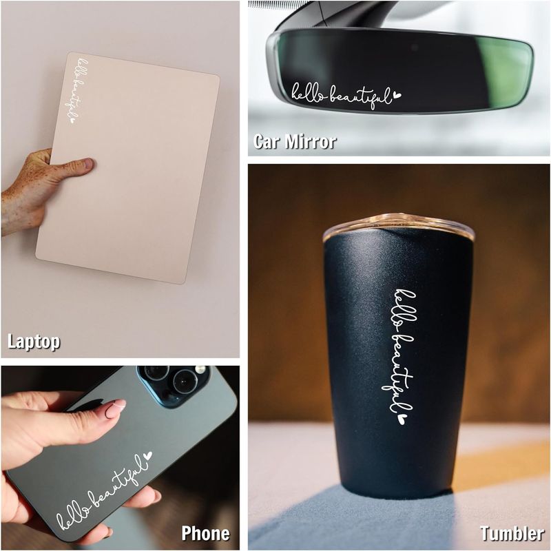 Hello Beautiful car rearview mirror sticker rearview mirror female decoration decal_voghion.com
