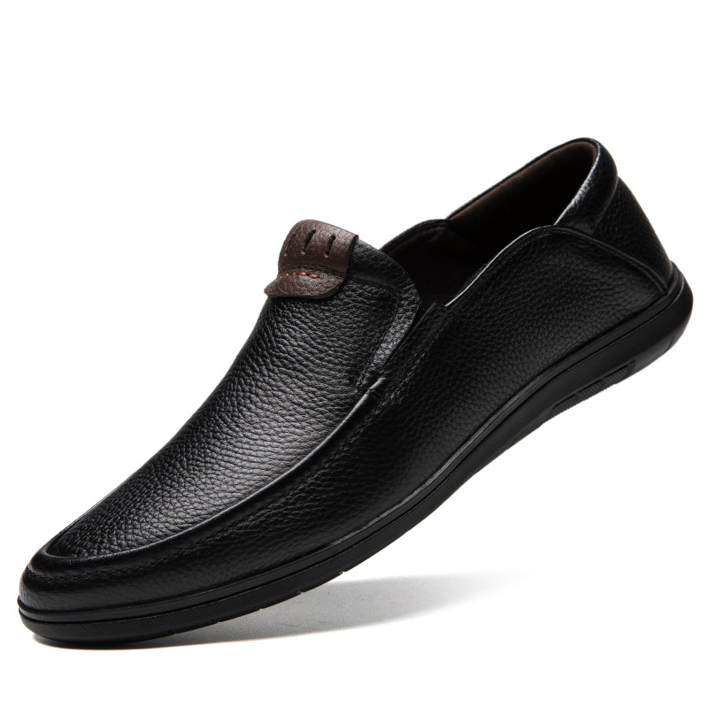Herren-Freizeitschuhe aus Leder, Freizeitschuhe aus Leder mit Schnürung, Herren-Plateauschuhe aus weichem Leder_voghion.com