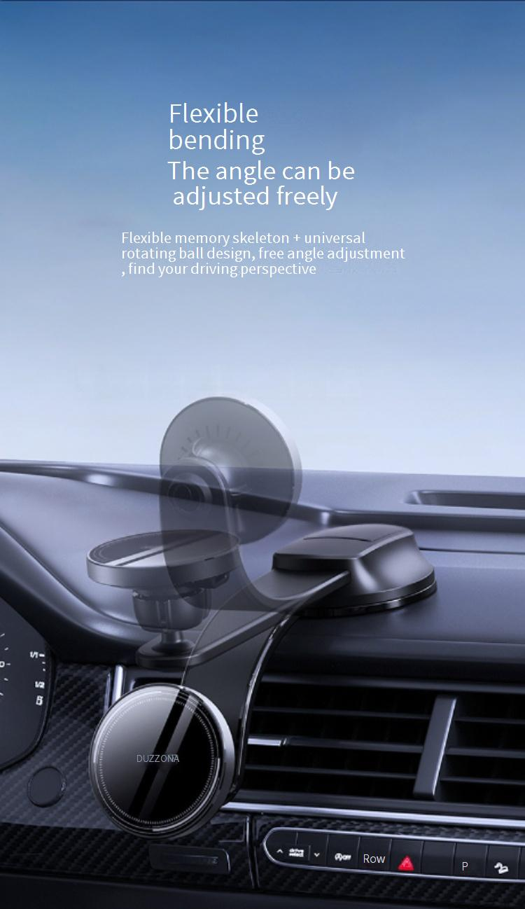 15-W-Kabelloses Autoladegerät – Starkes magnetisches Qi-Schnellladen für iPhone 12/13/14/15 | Universelle Halterung für Armaturenbrett und Lüftungsschlitze_voghion.com