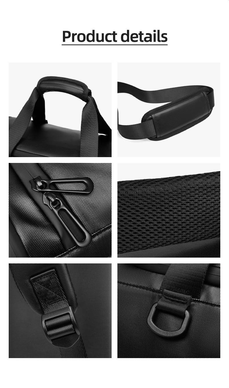 Large-capacity, Multi-functional Travel Bag For Business Trips, Crossbody Luggage Bag, Dry And Wet Separation, Fitness Training Backpack_voghion.com
