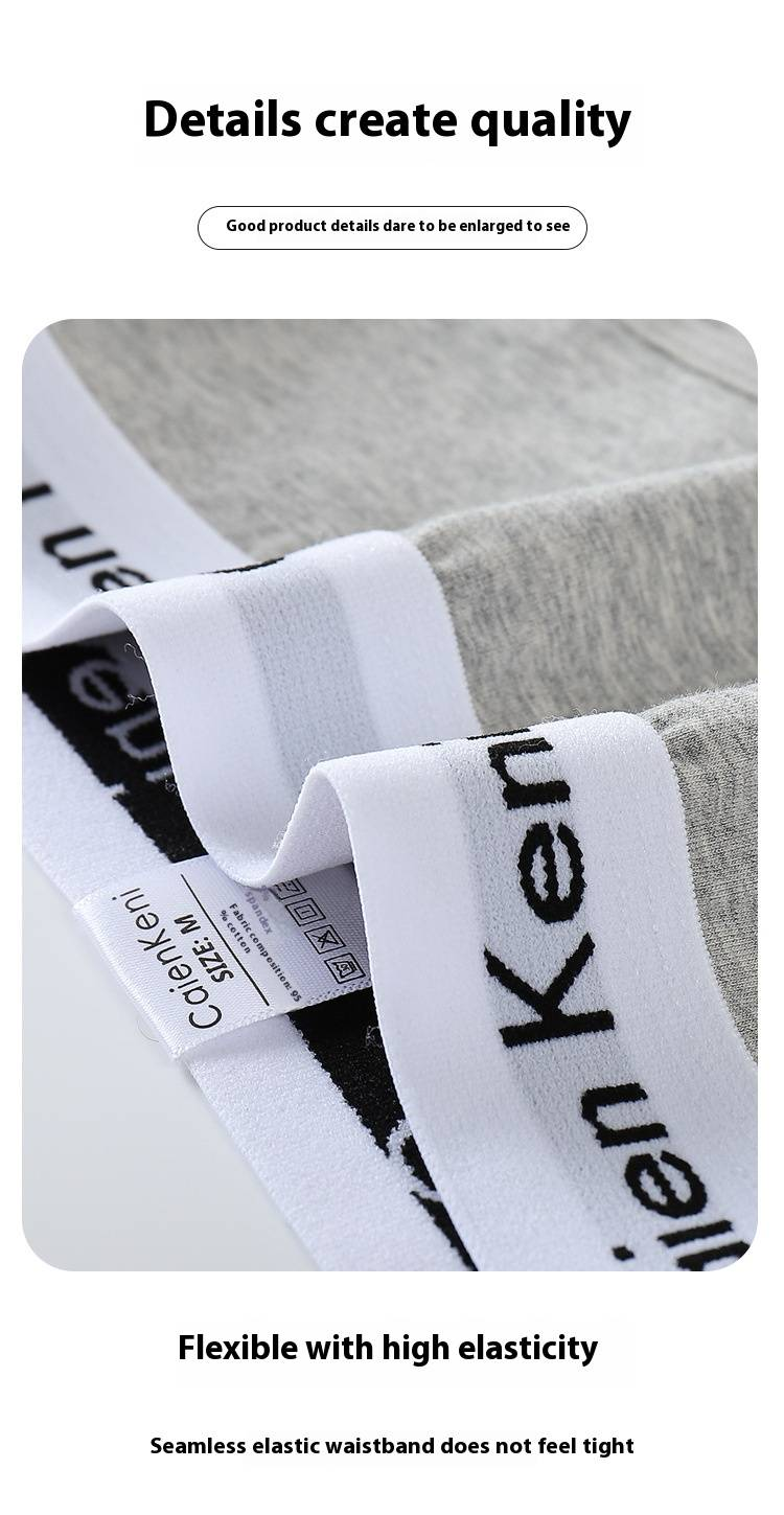 Slip da donna in cotone, morbidi e traspiranti, a vita media, con rifiniture con lettere, che sollevano i fianchi_voghion.com