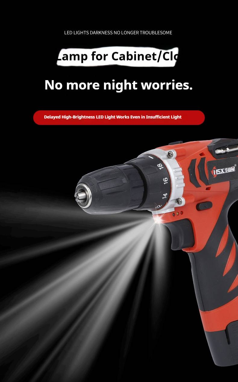 Cordless Lithium-Ion Drill With Multi-Speed Control & Reversible Function – Lightweight & Powerful For DIY & Professional Use_voghion.com