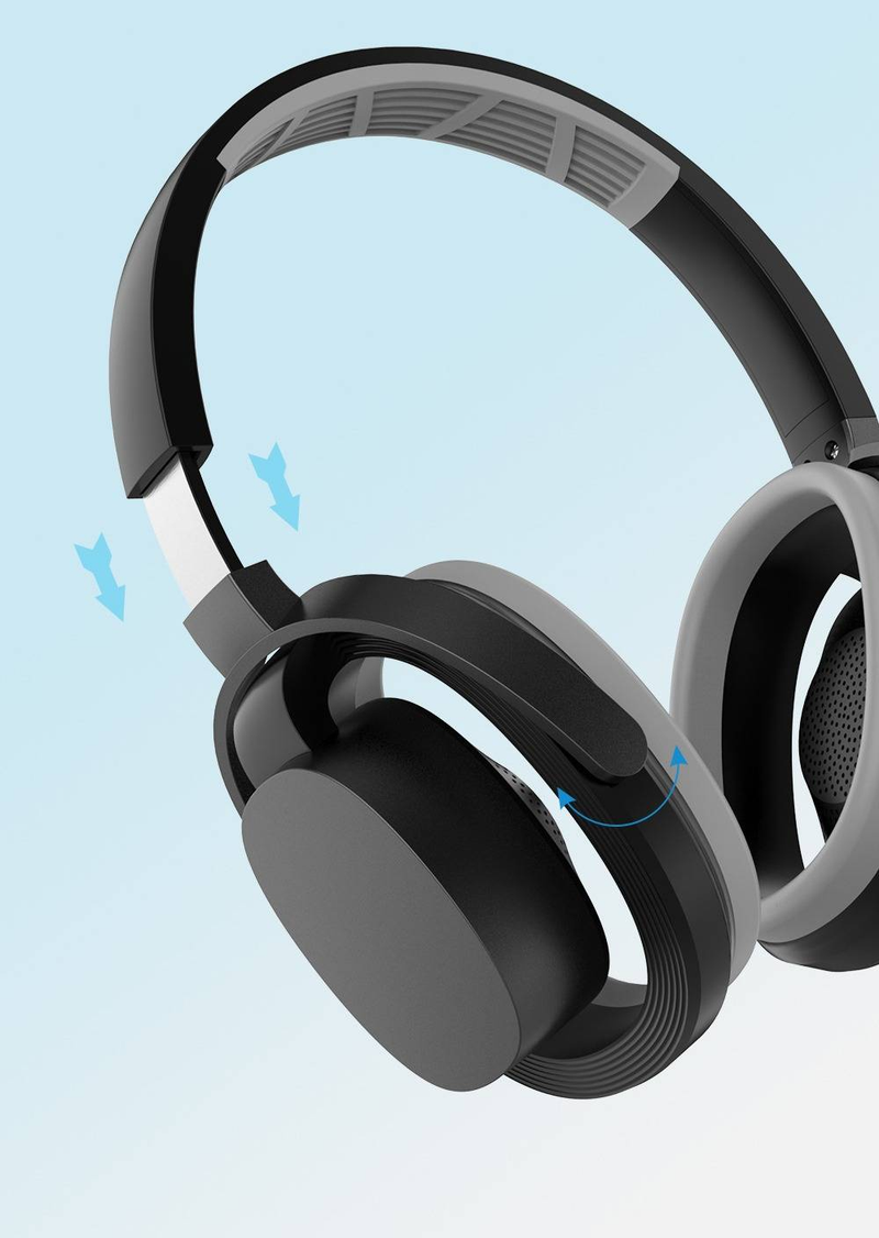 Atmungsaktive, offene Bluetooth-Kopfhörer mit HD-Sprachausgabe, 40 Stunden Spielzeit, leichter Komfort für Training und Büro_voghion.com