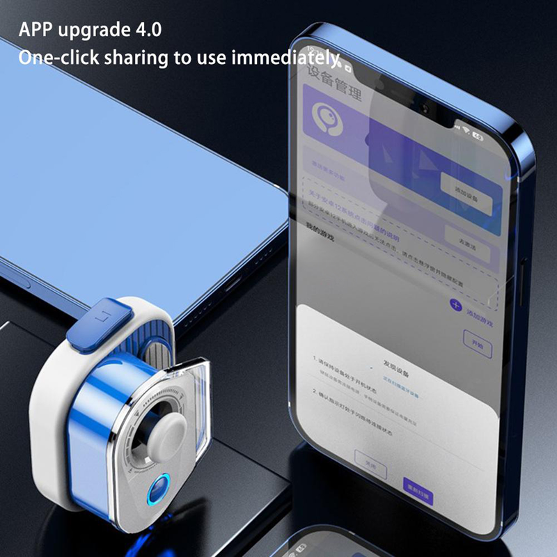 Kunjiuyou Game Trigger Plug And Play 3D Joystick Mobile Game Control Sensitive Mobile Game Controller Phone Trigger For IPhone /for Android-White_voghion.com