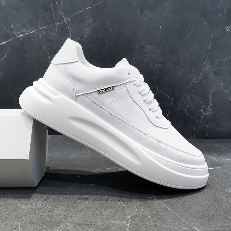 Scarpe da uomo basse, da uomo, per la primavera e l'autunno, traspiranti, sportive, per il tempo libero, con suola spessa, alla moda per giovani._voghion.com