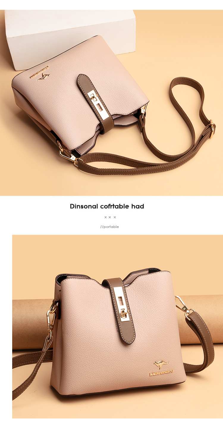 Bags for women new 2024 crossbody shoulder bag for women contrasting color fashion women's bucket bag for women European and American_voghion.com