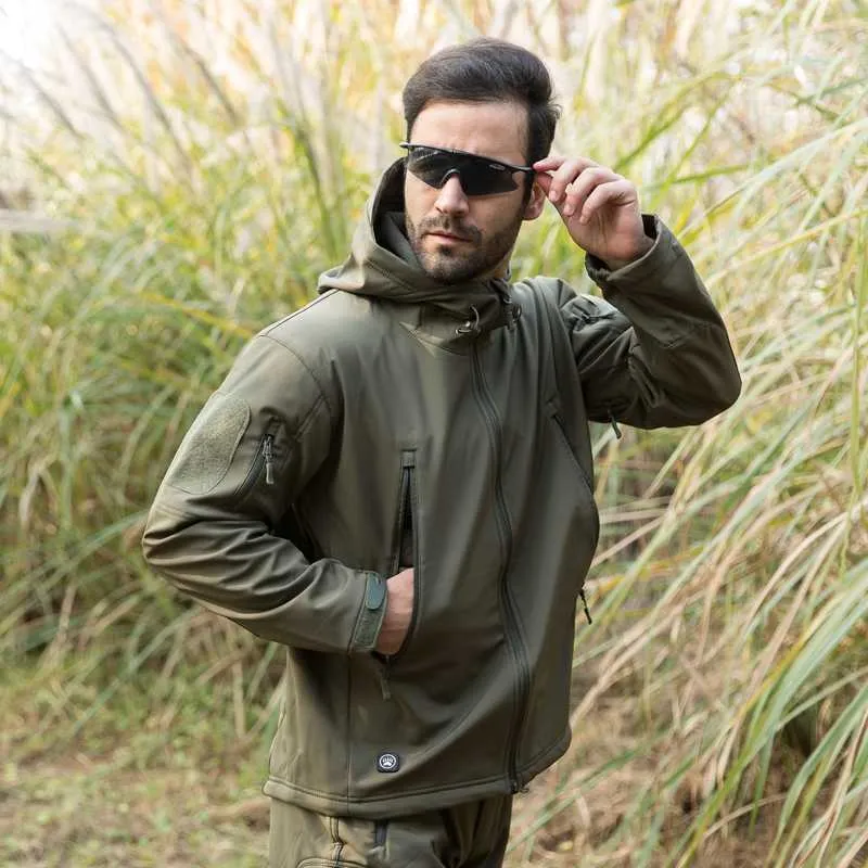 Männerjacketten Dropshipping Lurker Skin Softshell V5 Militär Taktesch Jackett Männer Waasserdicht Mantel Camouflage Kapuzen Arméi_voghion.com