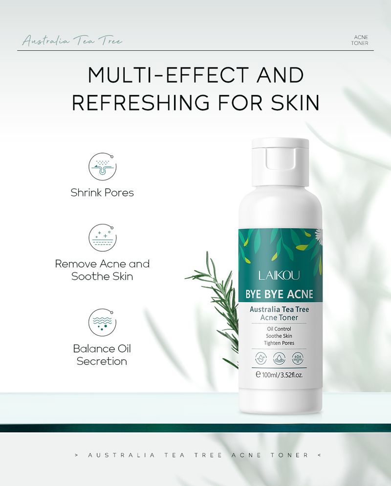 Toners Tea Tree Anti Acne Toner 100ml Hydrating Moisturizing Skin Care Products_voghion.com