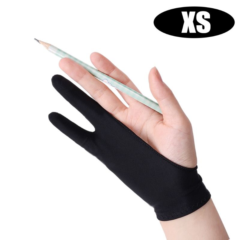 4-1 pz guanti anti-touch a due dita per pittura a mano per tablet iPad schermo digitale disegno guanto anti-incrostazione_voghion.com