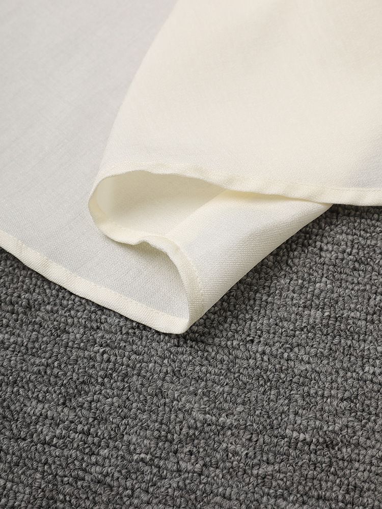 Französisch inspirierte Wickelbluse – Langarmshirt mit V-Ausschnitt und Gürtel (S-L, knitterfreie Poly-Baumwollmischung)_voghion.com