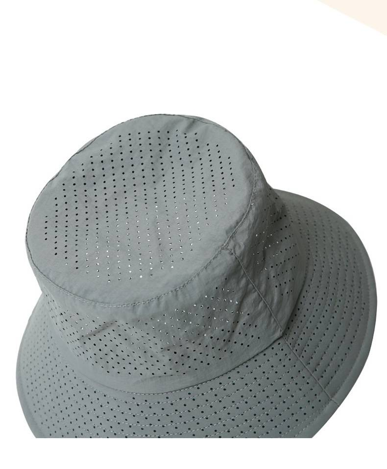 Atmungsaktiver, perforierter Ganzkörper-Fischerhut für Herren, Sonnenschutz- und Sonnenschirmhut für den Sommer, Wander- und Angelhut für den Außenbereich, faltbarer Reisehut_voghion.com