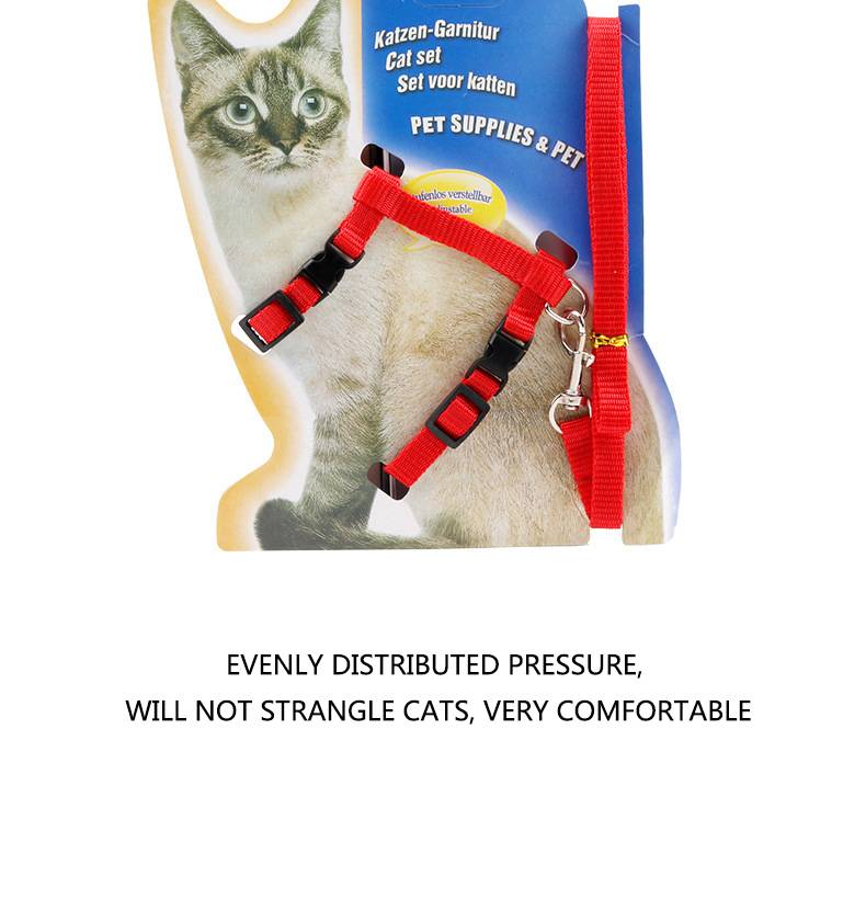 KATZENLEINE, KATZENHALSBAND IN T-FORM, KOMFORTABEL UND LANGLEBIG, EIN MUSS FÜR REISEN MIT HAUSTIER_voghion.com