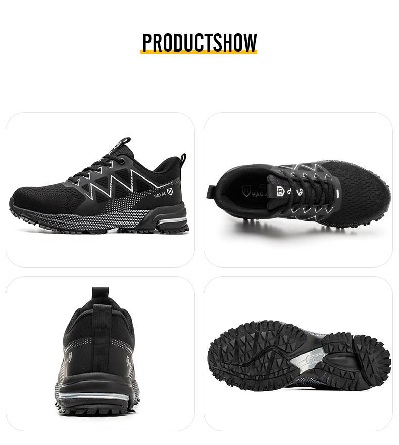European Size Steel-toe Work Shoes: Anti-smashing, Anti-piercing, Lightweight, Breathable, Wear-resistant Safety Shoes For Men And Women_voghion.com
