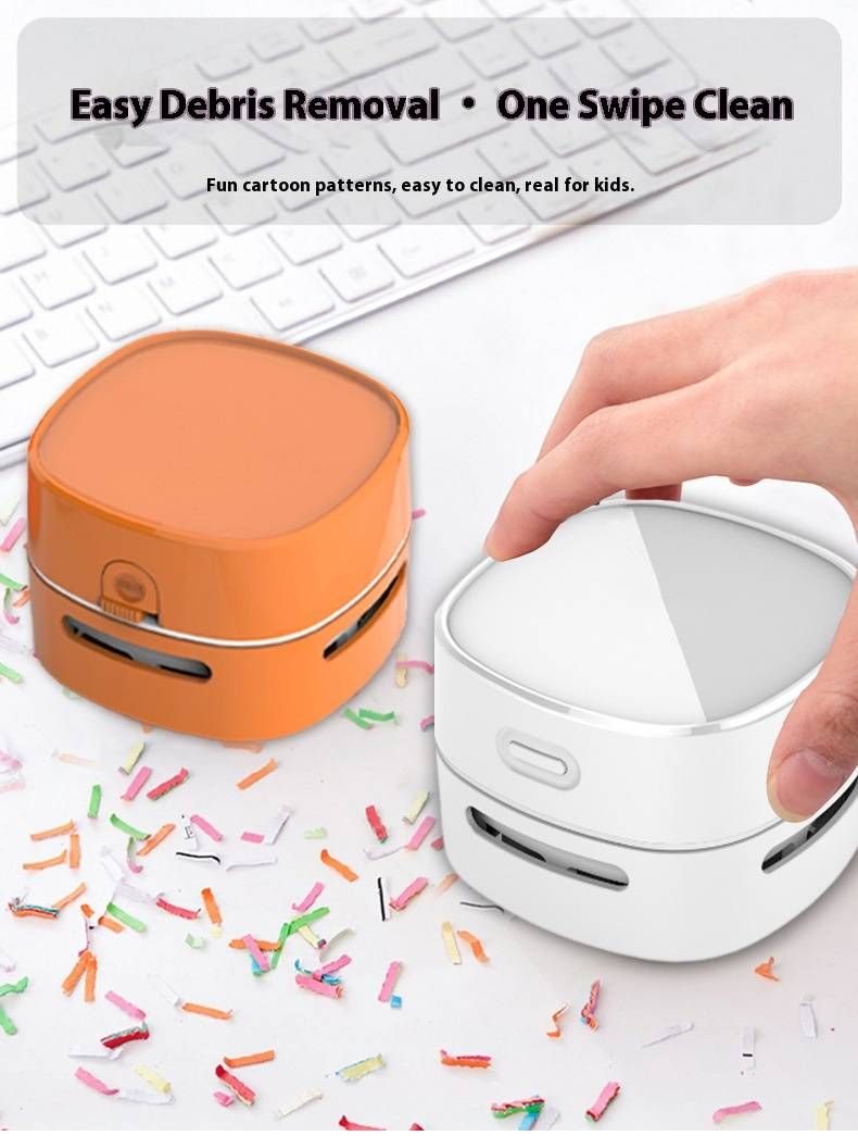 Mini-Handstaubsauger – kabellos über USB wiederaufladbar, 10 KPA Saugleistung, geräuscharm (46–70 dB), Staubreiniger für mehrere Oberflächen_voghion.com