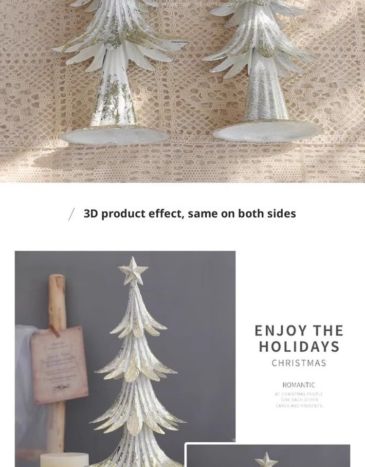 Modern Minimalist Christmas Decor Set – Iron Star Candle Holder, Golden Scarf Reindeer, Snowman & Deer Ornaments For Xmas Tree And Home Decor_voghion.com