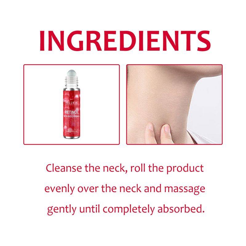 EELHOE Retinol Neck Rollerball, Moist Smooth Neck Wrinkle Wrinkle Firming Neck Reshape The Swan Neck_voghion.com