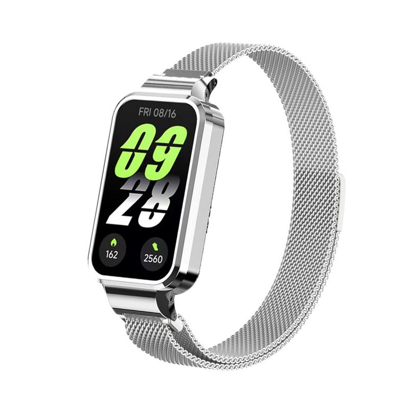 Pasek Milanese do Xiaomi Band 9 Active Metalowa pętla Bransoleta z etui Stal nierdzewna Pasek na nadgarstek do Xiaomi Smart Band 9 Active_voghion.com