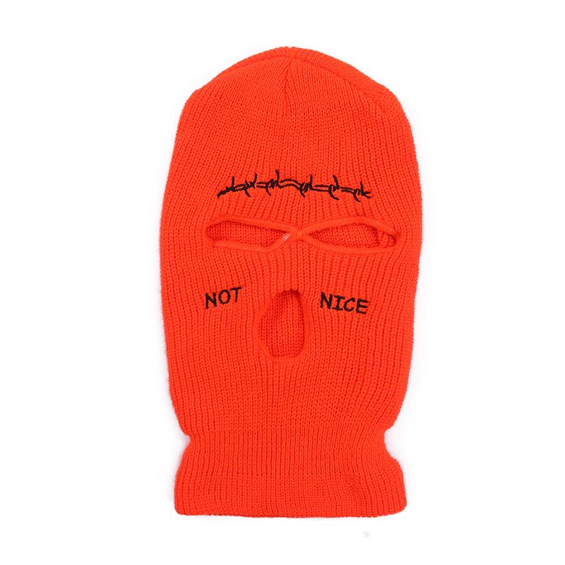 Headgear Solid Color Three Hole Wool Knitted Hat Letter Windproof Men And Women Spot Available Factory Wholesale Sun Protection Breathable_voghion.com