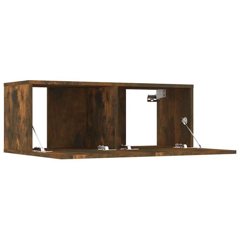 TV-Schränke 2 Stk. Räuchereiche 80x30x30 cm Holzwerkstoff_voghion.com