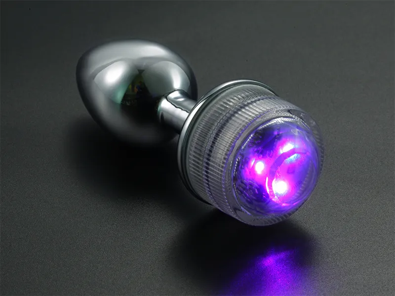 Jouets pour adultes, télécommande sans fil, plug anal lumineux en métal, massage de la prostate, fesses avec queue LED, jouet sexuel_voghion.com