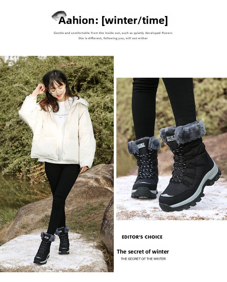 Stivali da neve da donna più venduti, scarpe da trekking alte per esterni_voghion.com