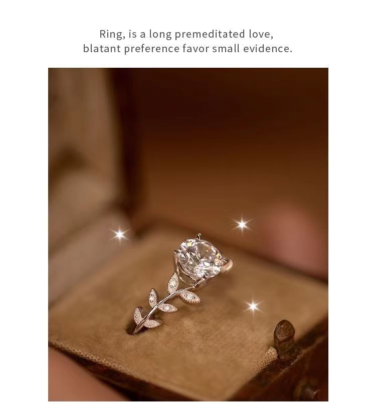 Bague de fiançailles en argent pur avec diamant Mosang Stone 1 carat pour homme_voghion.com