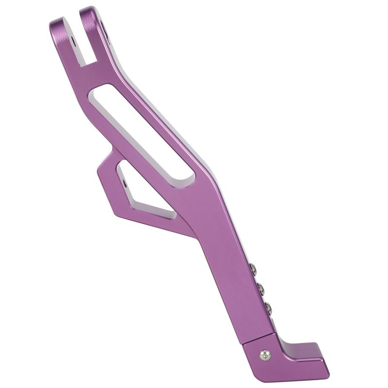 Verstelbare zijstandaard voor motorfietsen voor aangepaste motormodificaties - Robuuste, stabiele ondersteuning (goud/paars, lengte 32 cm)_voghion.com