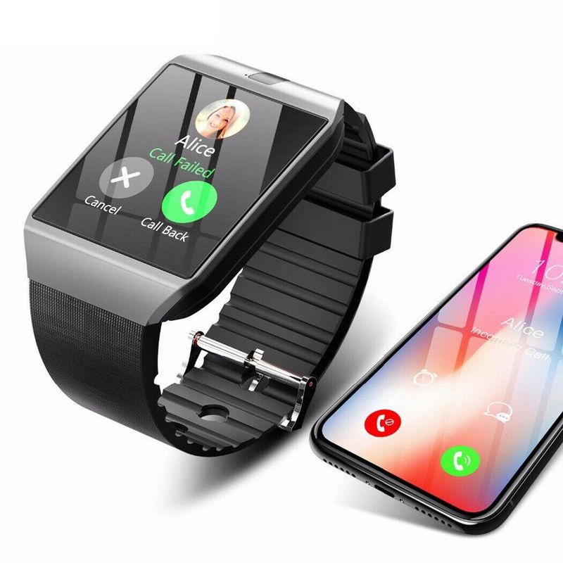 DZ09 Smart Watch 1.44 Touch Screen Card Call Watch Sport Puls Blodtryck Sömnövervakning_voghion.com