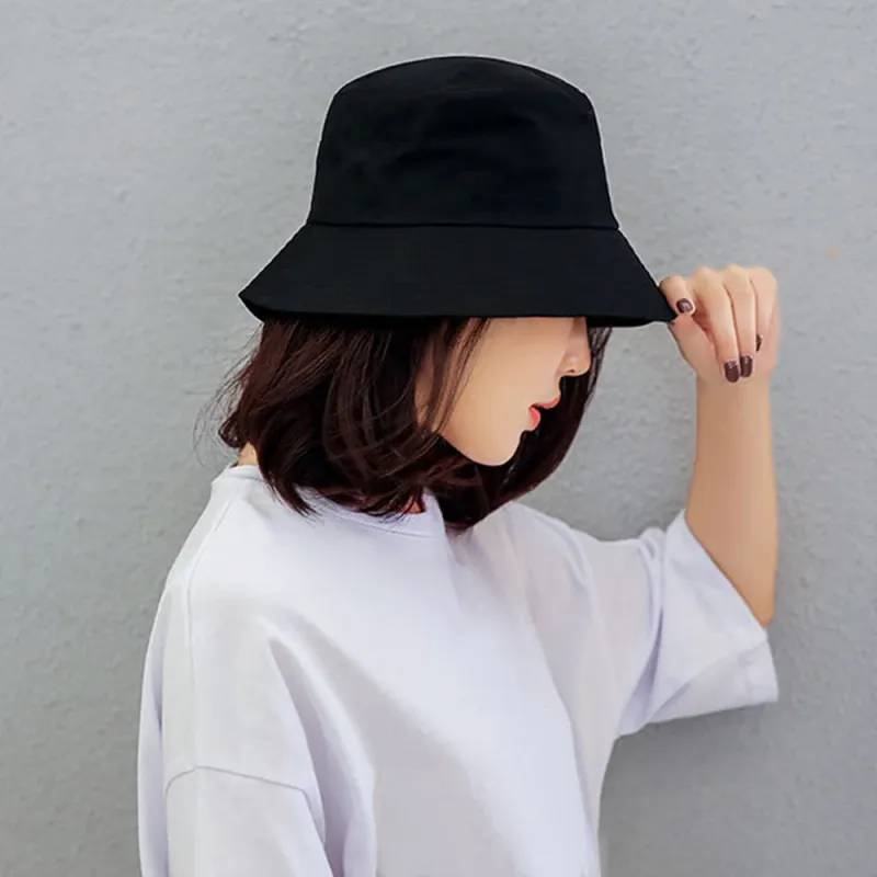 Uudet tulokkaat mustavalkoiset yksiväriset unisex-lippalakit hiphop-koristeet miehille ja naisille kesällä panamahattu ranta-aurinko kalastushattu_voghion.com