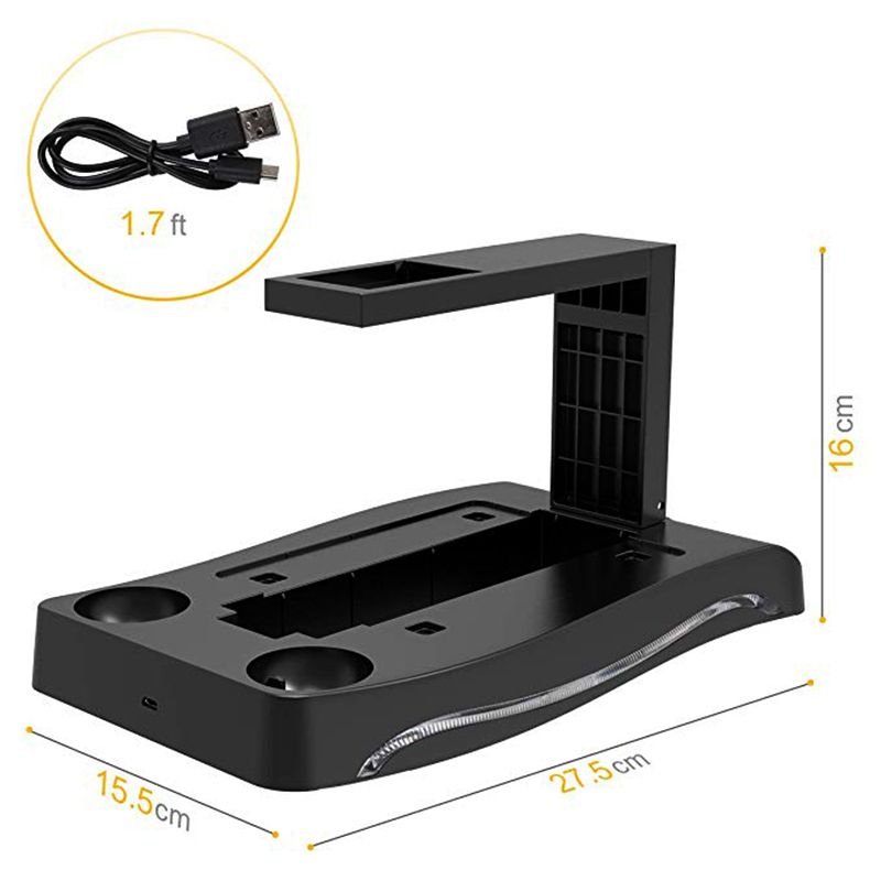 Soporte de carga y almacenamiento para PS4 PS Move VR Auriculares PSVR CUH-ZVR2 2.º soporte para PS VR Move Vitrina_voghion.com