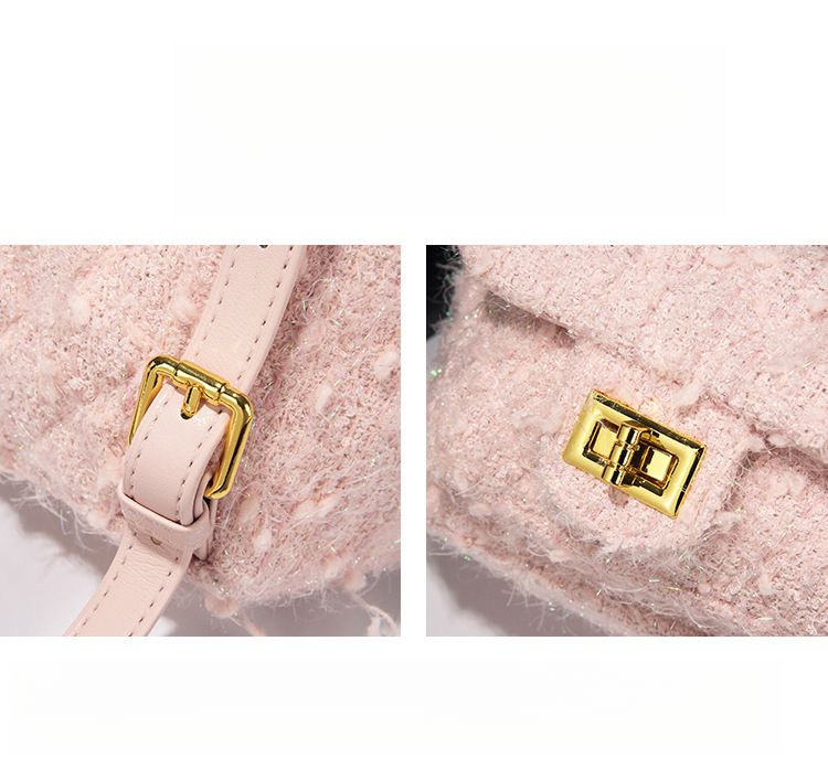 2025 Frühling und Sommer Neue Damen Wolltasche, Schicker Design Kettenrucksack, Multifunktionale Umhängetasche Modisch Vielseitig Freizeit Täglich Einfach_voghion.com