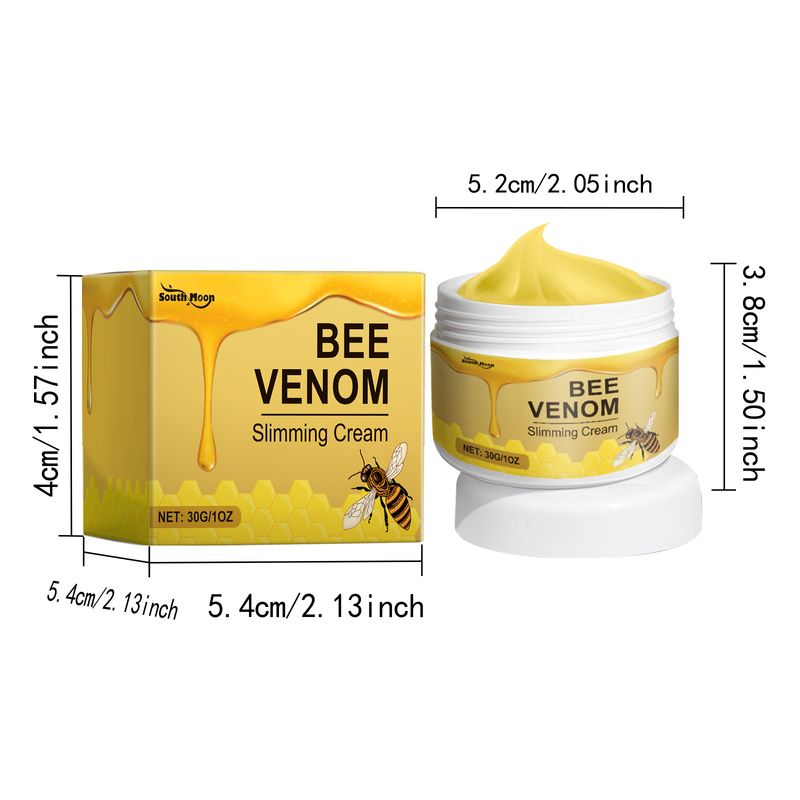 Krema za nego telesa Bee Venom, vlažilna masažna krema za kožo Body Curve_voghion.com