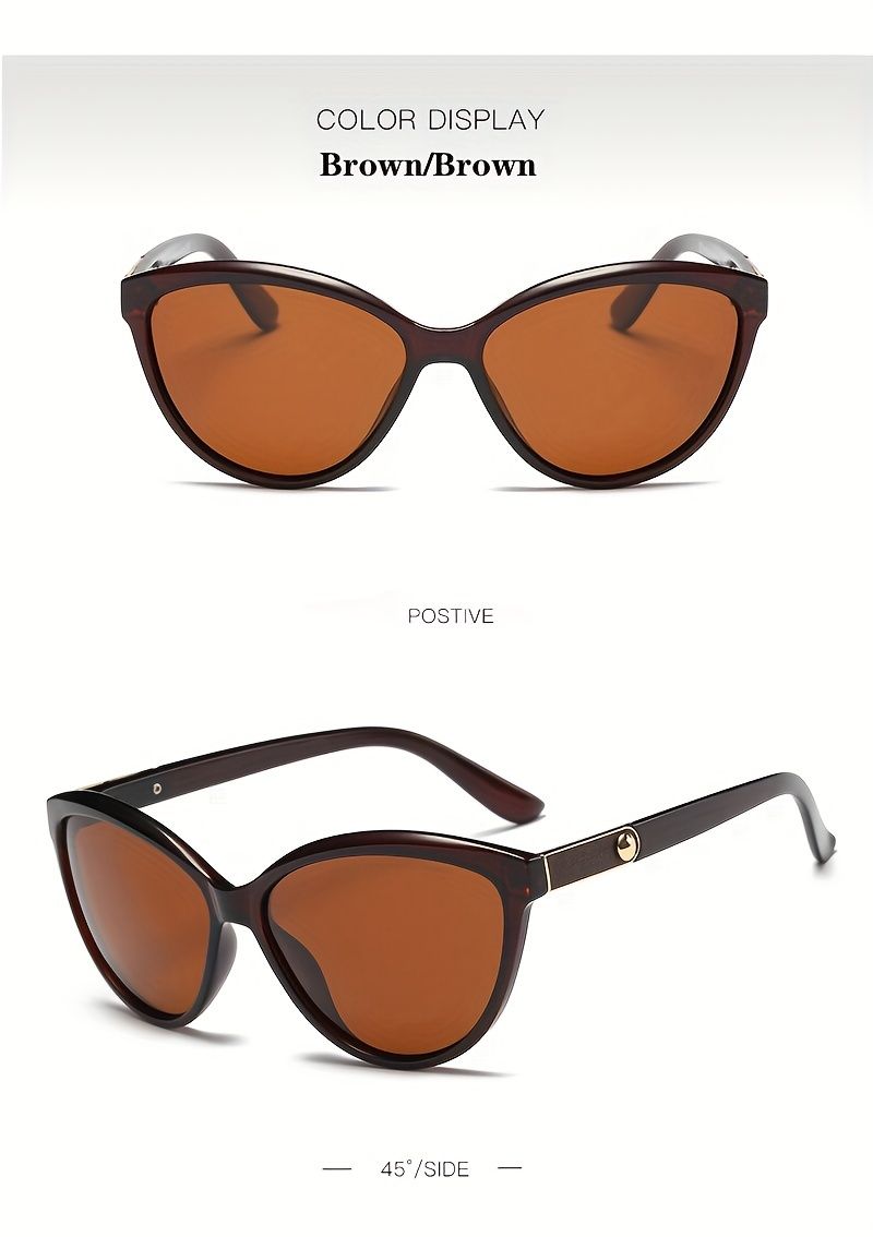 Polarisierte Cat Eyes Fashion Sonnenbrille für weibliche Fahrer Markendesign Sonnenschirm mit Geschenkbox Sommer Strand Reise_voghion.com