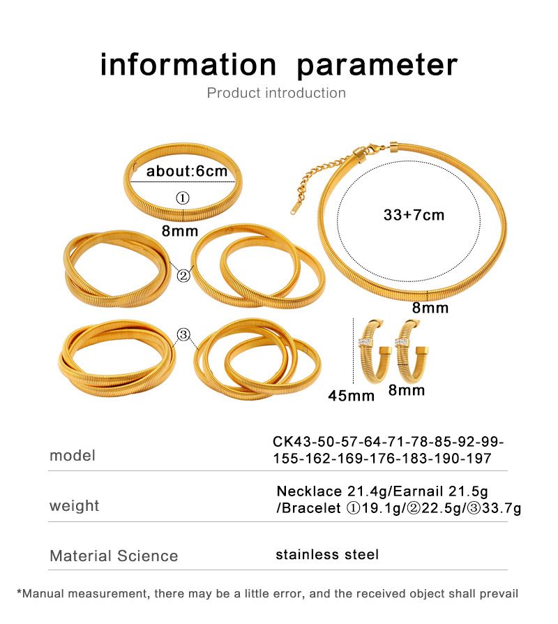 Set di gioielli da uomo, bracciale in acciaio inossidabile, orecchini e collare, in saldo, con cintura a gola d'oca._voghion.com