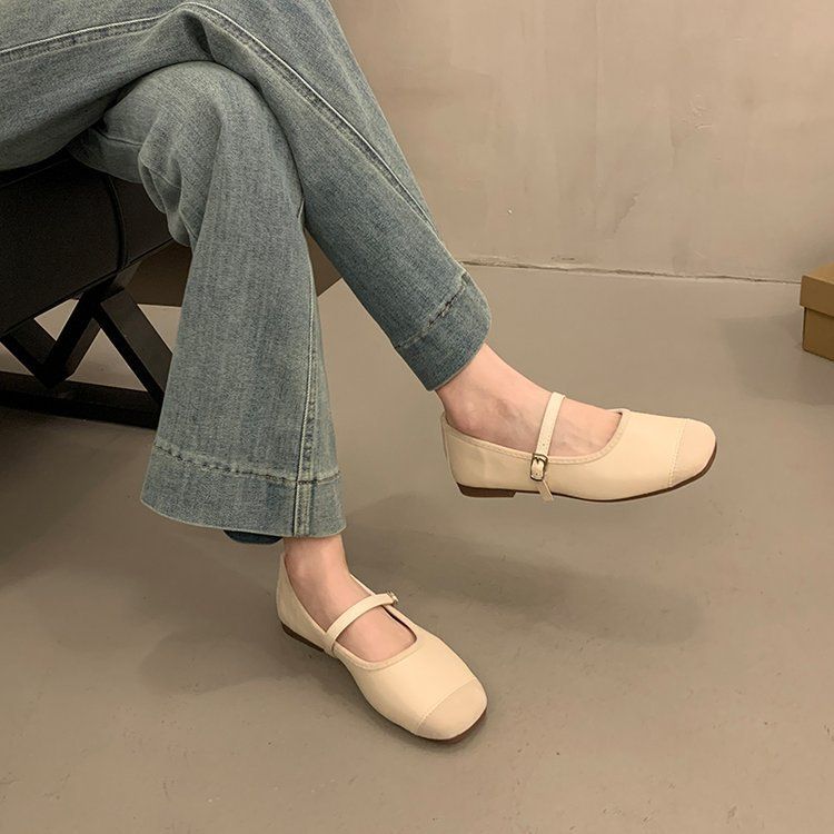 Scarpe da ballo Gentle Evening Breeze da donna, stile fata, con punta bassa, per primavera e dolce temperamento_voghion.com