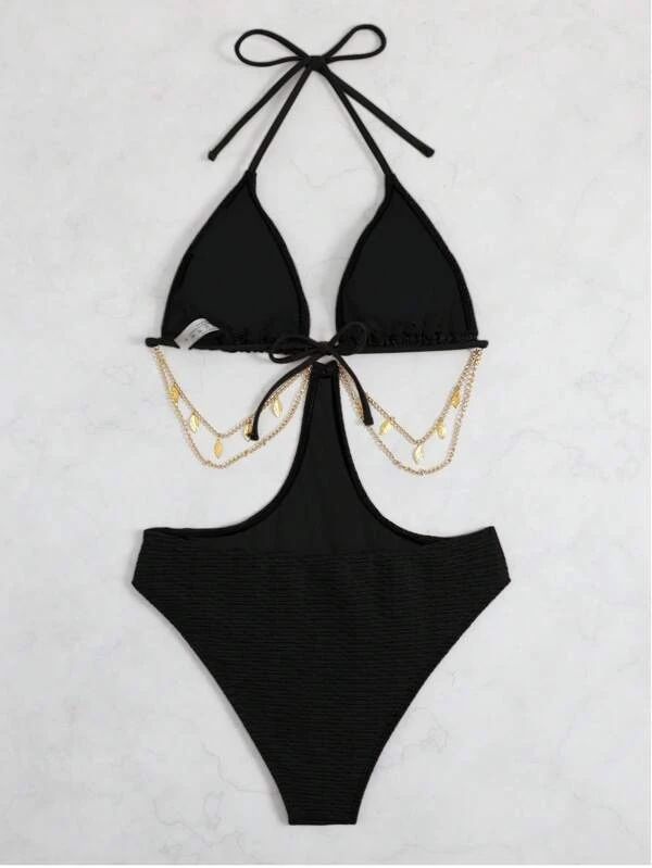 Costume da bagno bikini da donna, costume da bagno bikini sexy con catena, costume da bagno intero_voghion.com