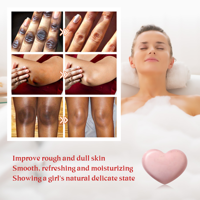 Pfirsichrosa West&Month Soft PP Soap Melanin Private Area Bath Body Cleaning Beauty Soap_voghion.com