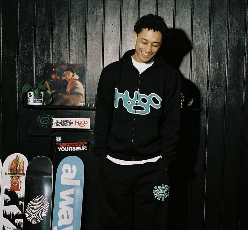 Erkek İlkbahar ve Sonbahar Fermuarlı Kapüşonlu Kazak Güneş Rulosu Mont Hip Hop Hırka_voghion.com