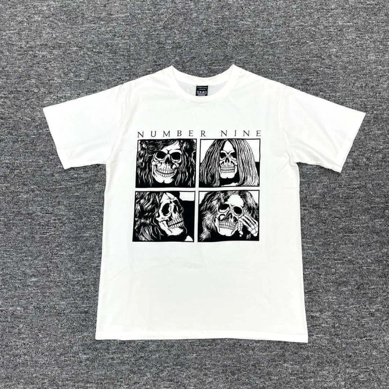 T-shirt en coton pour homme, nouveauté 2022, numéro neuf, groupe de rock, crâne, hip-hop, skateboard, rue_voghion.com