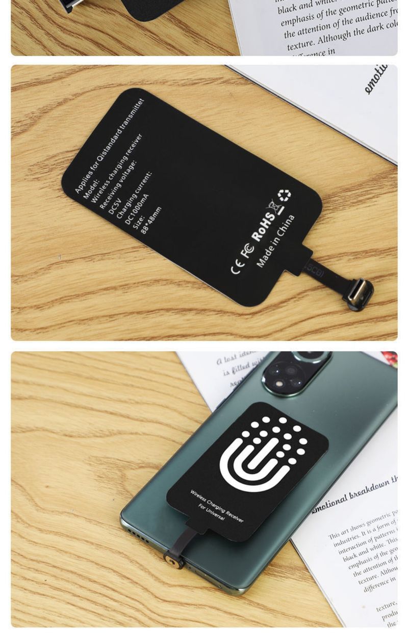 Electrical Appliance Back Sticker Wired Magnetic Dual-Use Charging Chip For Huawei Oppo Xiaomi Vivo Glory Type-c Mobile_voghion.com