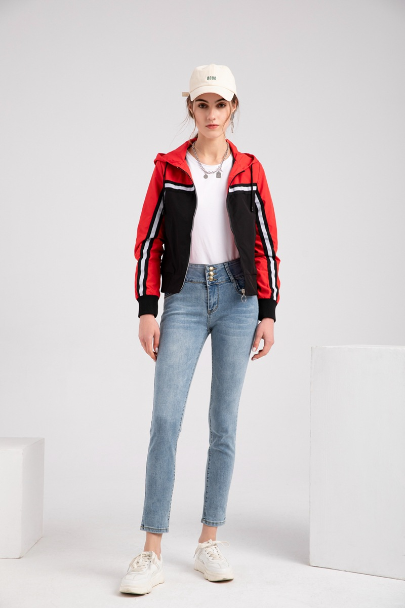 Women's Clothing Jacket Color Matching Casual Jacket Women's Spring and Autumn Outdoor Raincoat_voghion.com